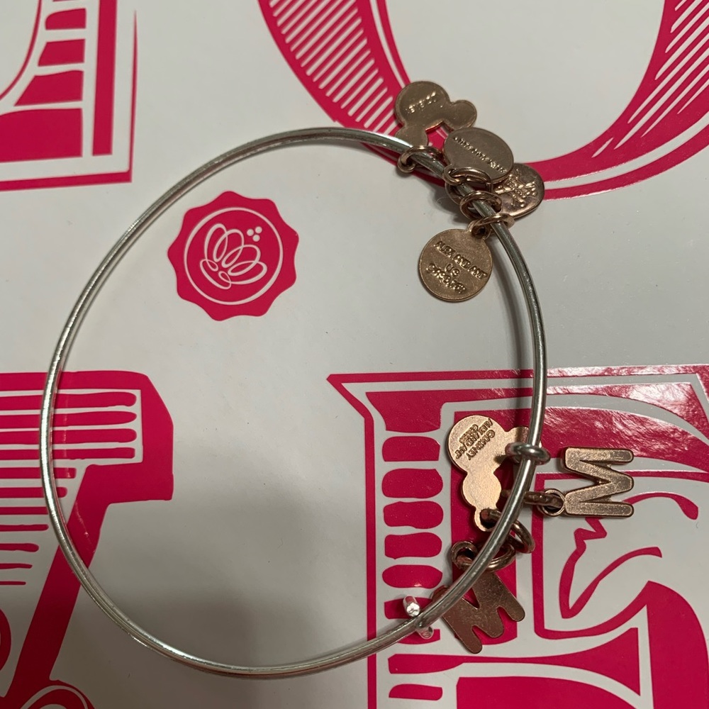 Alex & Ani Disney MOM bracelet rose gold/silver